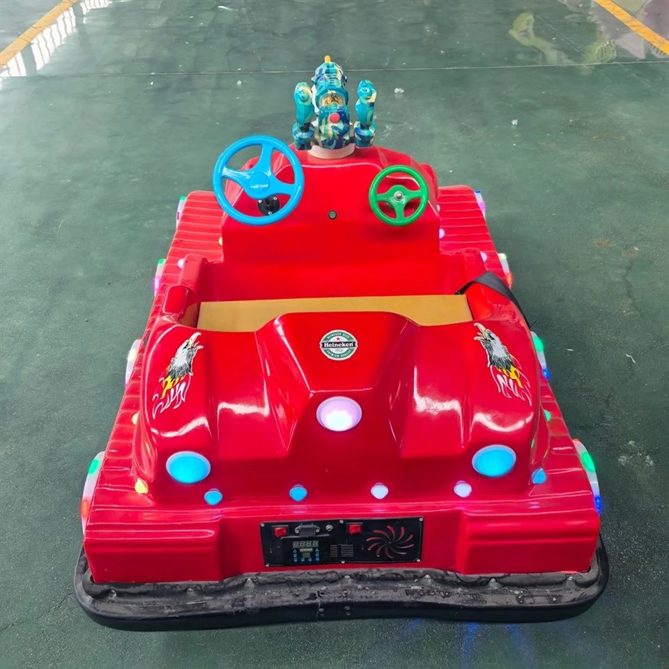 Electric Bumper Car With Tank-Style Design And Toy Gun high quality